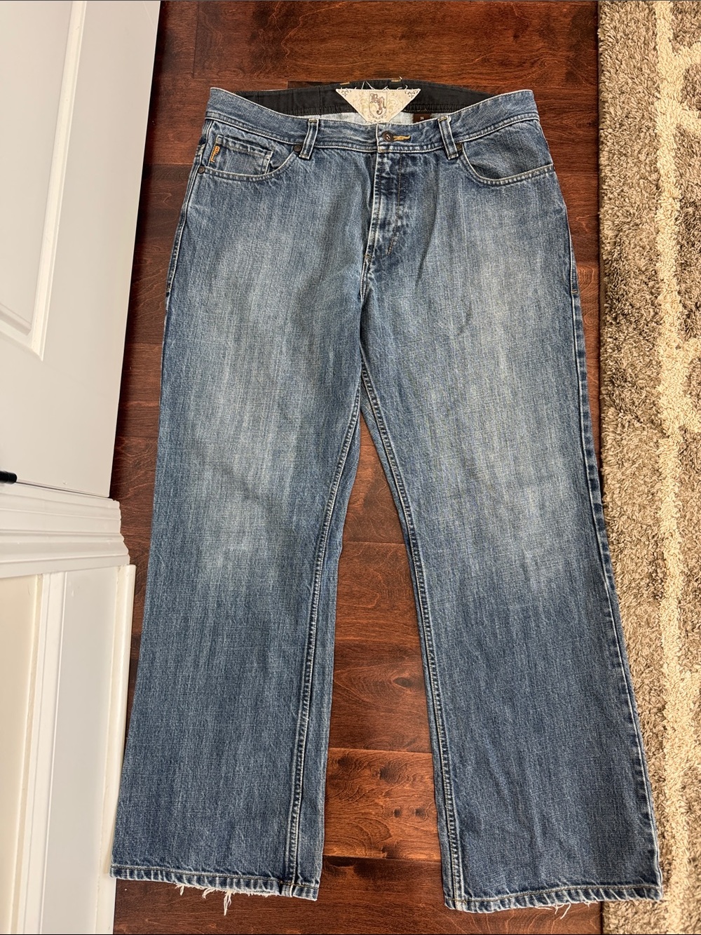 BFL Men’s Blue Jeans Straight Leg, size 36 Best For Life High Quality Denim